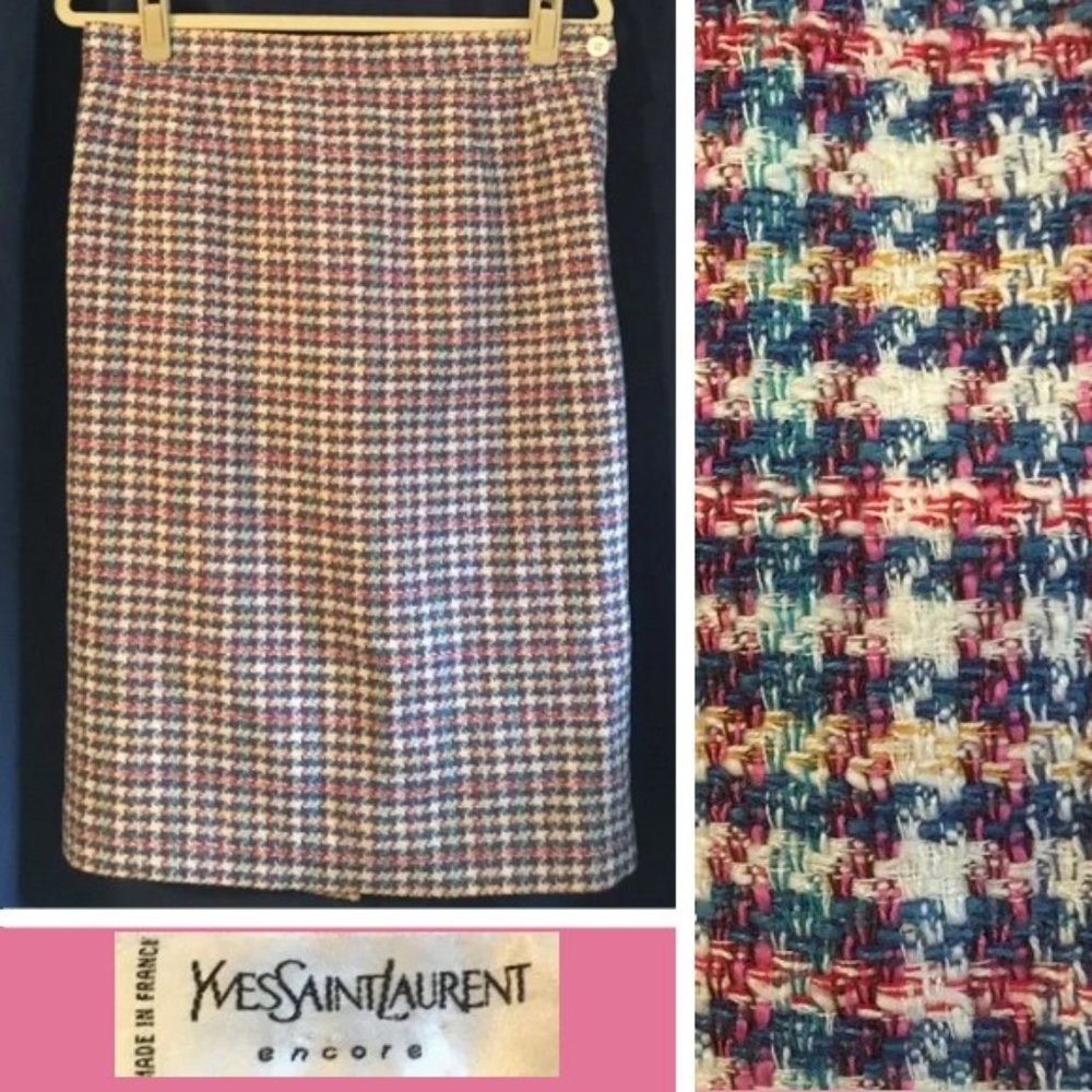 Yves Saint Laurent | Tweed Pencil Skirt